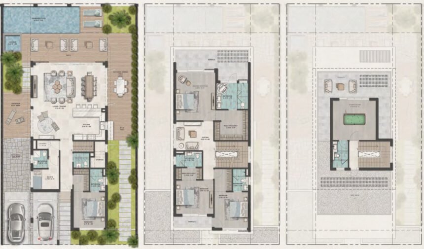 Floor Plans Autograph Collection - 5 Bedrooms Villas