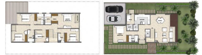 Floor Plans The Park Villas - 5 Bedrooms Villas