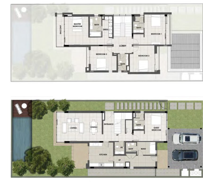 Floor Plans The Park Villas - 6 Bedrooms Townhouses
