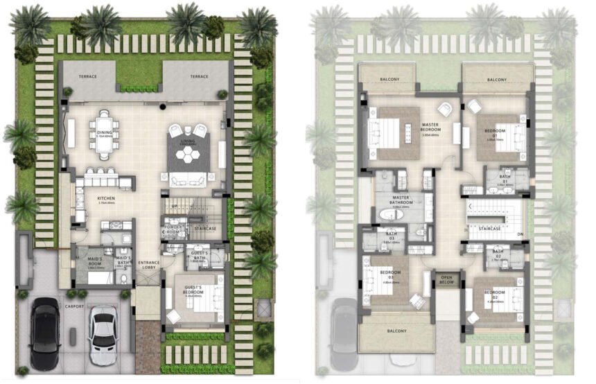 Floor Plans The Trump Estates - 5 Bedrooms Villas