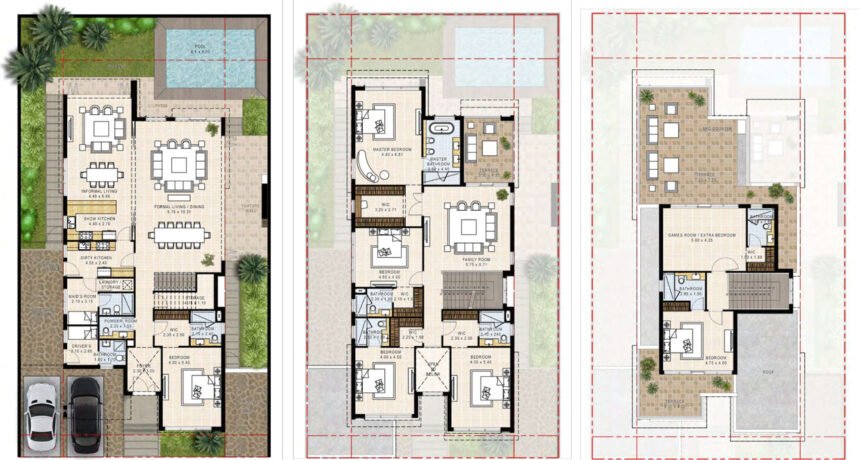 Floor Plans Beverly Hills Drive - 7 Bedrooms Villas