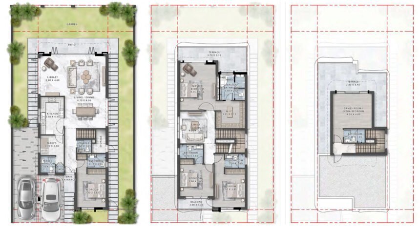 Floor Plans Gems Estates 2 - 5 Bedrooms Villas
