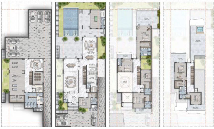 Floor Plans Gems Estates 2 - 7 Bedrooms Villas